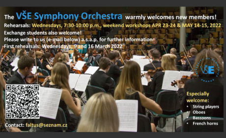 The VŠE Symphony Orchestra is looking for new members!
